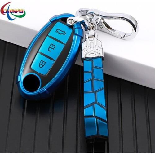 TPU Soft Rubber For Nissan Special Car Key Case New Tiida 2021 Sylphy Qashqai X-Trail Teana Key Cover Shell Car Accessories