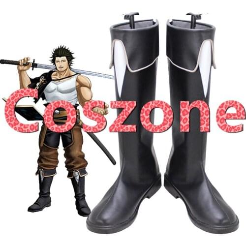 Black Clover Yami Sukehiro Cosplay Shoes Boots Halloween Carnival Cosplay Costume Accessories