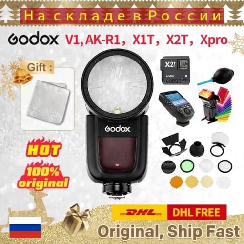 Godox V1 Flash V1S/V1N/V1C TTL Li-ion Round Head Camera Speedlight Flash For Sony/Nikon/Canon/Fujifilm/Olympus