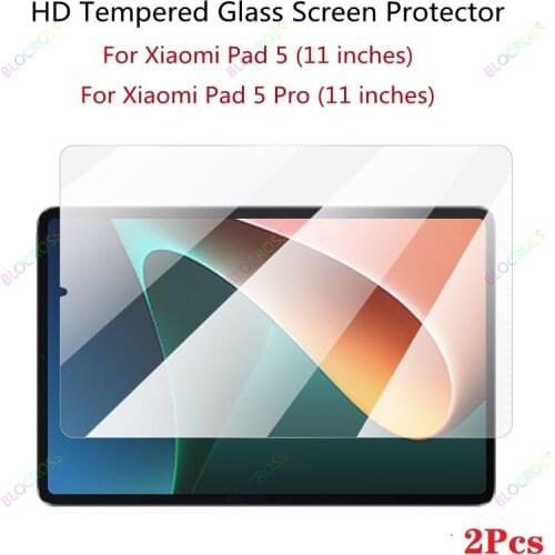 2PCS 9H HD Tempered Glass For Xiaomi Pad 5 Pro 5Pro 11 inches 2021 Tablet Explosion Proof Protective Film For Mi Pad MiPad 5 5G