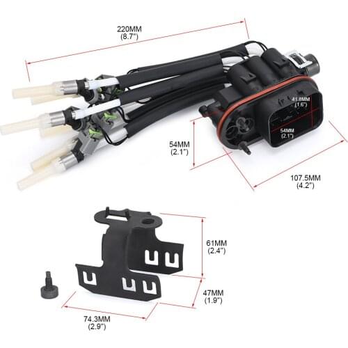 1PC Retaining Bracket with Bolt 1PC Fuel Injector New Spider Fuel Injector 6 Cylinder For Chevy/GMC Trucks Vortec 4.3L 1996-2005
