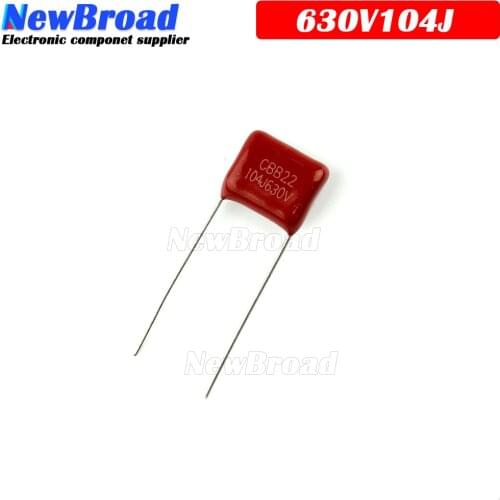 10PCS 630V104J Pitch 10mm 0.1UF 100nf 630V 104 CBB Polypropylene film capacitor 104J630V 104J
