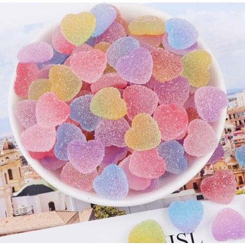 10PCS/Lot Rainbow Candy Filler For Clear/Fluffy Mud Popular Box Toys Kids Lizun Slime DIY Kit Accessories Children Modeling Clay