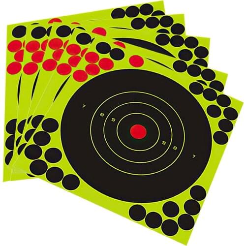 20pcs 10pcs Splatter Flower Target Stickers Objective Colorful 8inch Shoot Target Adhesive Stickers Reactivity Aim Shoot Target