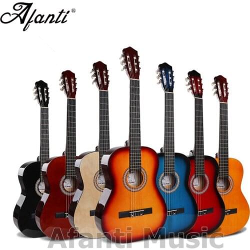 39 inch multi color classical guitar of Afanti Music (WY-075)