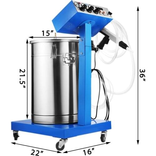 45L Electrostatic Powder Coating Machine WX-958 Professional Sprayer Paint Gun