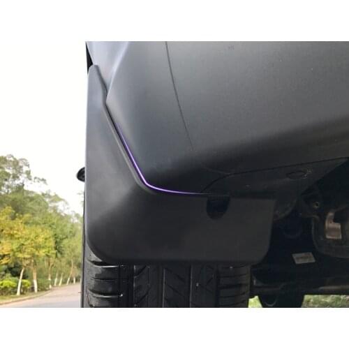 Car Styling 4PCS Plastic Front&Rear Mudflaps Splash Guards Mud Flaps For Hyundai Kona 2017 2018 2019 (Not for Electric Model)