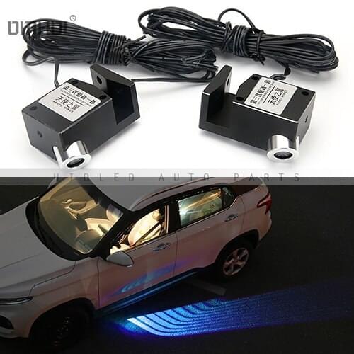 Free Shipping 1 Set Multicolor LED Angel Wings Coursey Laser Projection Lights For All 12v Vehicles Or Universal Use