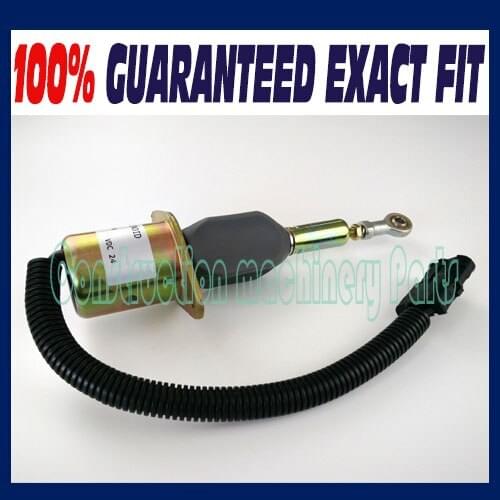 Fast Free Shipping, New Diesel Shut Off Solenoid 3930234 for Cummins 6CT 8.3L Komatsu Excavator