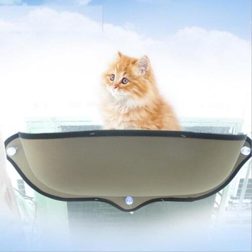 Cat Window Bed Cat Lounger Bed Hammock Sofa Mat Lounger Perch Cushion Hanging Shelf Seat with Suction Cup for Ferret Chinchilla