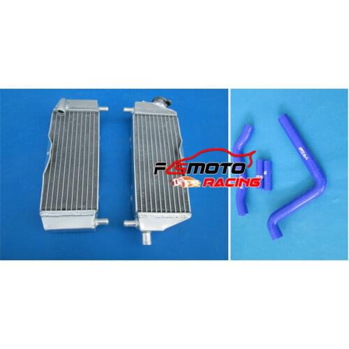 Aluminum radiator+RED hose FOR Kawasaki kx250 kx 250 2005 2006 2007 05 06 07