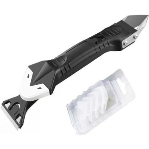 Creative 3 In 1 Silicone Remover Caulk Finisher Sealant Smooth Scraper Grout Kit Tools Plastic Hand Tools Set Accessories