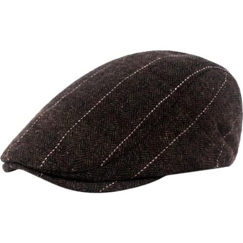 Top Selling Solid Color Berets Herringbone Newsboy Baker Fashion Beret Tweed Flat Cap Men Gatsby Hat кепка женская Dropshipping