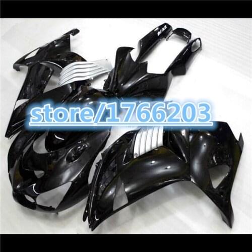 Injection molding Fairing For KAWASAKI ZX14R 2006 2007 2008 2009 2010 2011 ZZR1400 ZX-14R 06-11 Gloss Black ABS Fairings