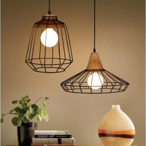 LOFT American bird cage Pendant lights For bar table coffee restaurant lamp industrial wind Single Head iron hanging light