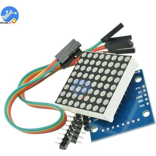 MAX7219 LED Dot Matrix Module 8x8 MCU Control LED Display Board 5Pin Dupont Cable for Arduino DIY Kit