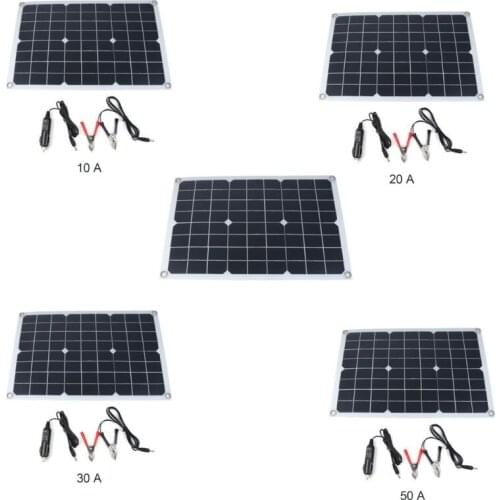 Protable 20W Flexible Solar Panel Kit Outdoor Emergency Electric 18V Board