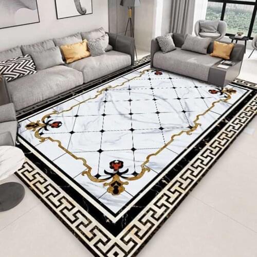 Nordic geometric carpet bedroom decoration non-slip carpet living room floor mat sofa carpet household indoor carpet rectangular