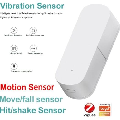 NEW 5/1 pcs tuya Zigbee motion Sensor Vibration detector Smart Home Security System Detection Alarm move fall hit shake sensor