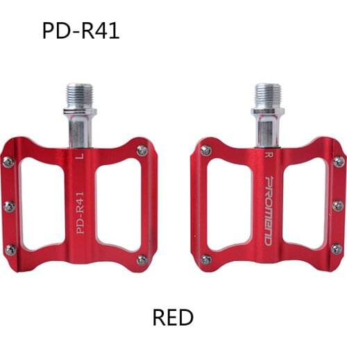 PROMEND Bike Pedals Bicycle Pedals Spindle Universal Cycling Pedals Aluminium Alloy Lightweight Bike Pedals