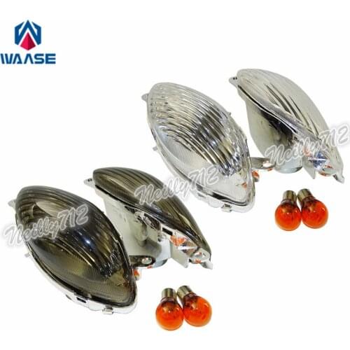 Waase Front Turn Signals Blinker Bulbs Light For Suzuki Hayabusa GSXR1300 1999 2000 2001 2002 2003 2004 2005 2006 2007