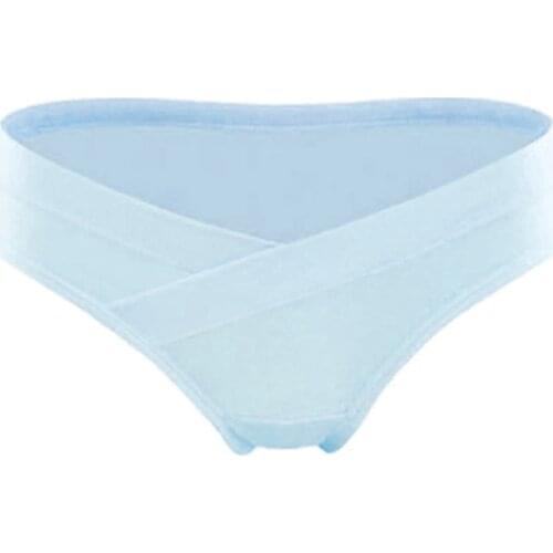 5pcs Pregnant Women Panties Cotton Low Waist Seamless Breathable Underpants Random Color NSV775