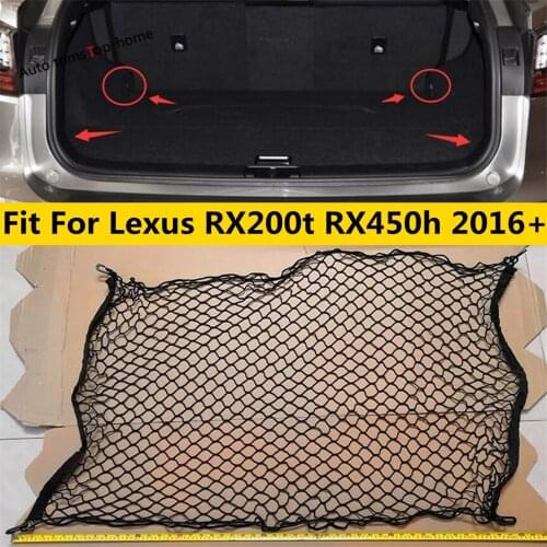 Yimaautotrims Accessories Fit For Lexus RX RX450h 2016 - 2020 Elastic Rear Trunk Cargo Storage Luggage Net Holder Net