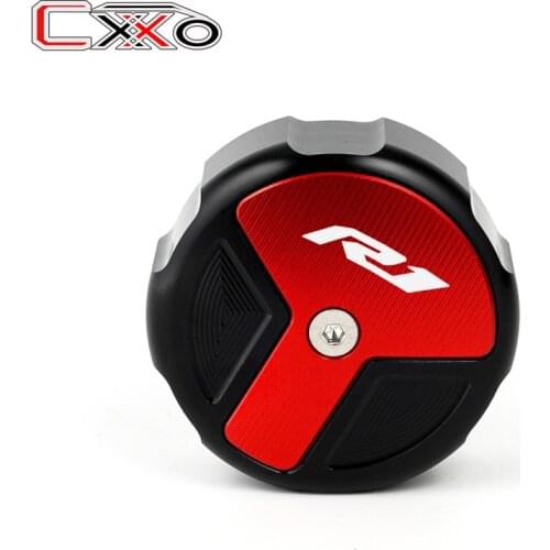 For YAMAHA YZF R1 YZFR1 2015 2000-2017 Motorcycle CNC Aluminum Rear Brake Reservoir Cover Fluid Cylinder Cap