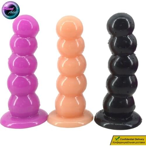 FAAK PVC Anal Plug Dildo Female Masturbator Pussy Anus Prostate Masturbation Device Adult Sex Toys for Women Lesbian Gay Men Ass