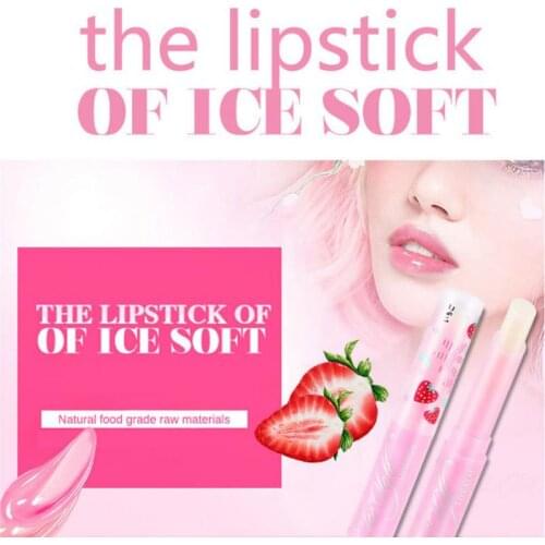 Strawberry Color Lip Balm Temperature Change Lipstick Deep Long-lasting Moisturizing Discoloration Ladies Lip Care TSLM1