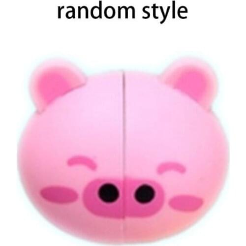 Kids Kids Cute Cartoon Animal Head Shaped Toothbrush Holder Cover Two Suction Cup Colored Wall Mounted Bathroom Accessories