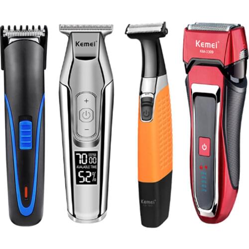 Kemei Home Wireless Hair Clipper Mens Trimmer Electric Shaver Professional Electric Hair Trimmers Hair Cutting Shave Tool 45D