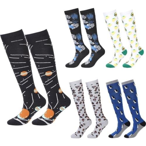 Compression Socks Women Cycling Socks Animal Edema Diabetes Varicose Veins Running Marathon Sports Men Compression Stockings