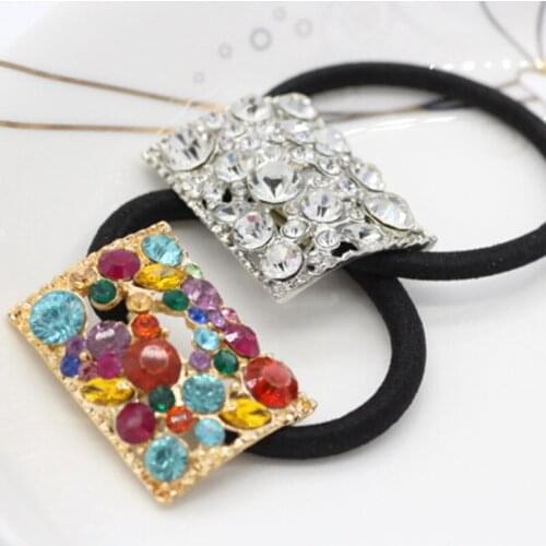Crystal hair ring alloy plating exquisite hair ornaments Korean version of hot jewelry ornaments supply