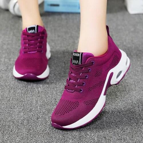 Oversize Summer Shock Absorption Womens Running Shoes Womens Sneakers 2020 Ladies Sports Shoes Sport Purple Tennis Femme B-537