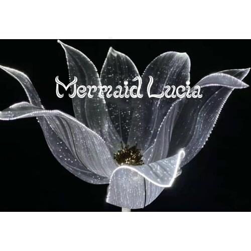 New-Tech Luxury Magic Luminous Optical Fabric RBG Optic Glowing Fibre LED Cloth Wedding Christmas Party Dance Flashing Per Meter