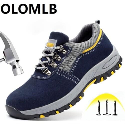 New Steel toe safety boots Non-slip Anti-stab ankle Wilderness Survival safty Anti-smashing steel mid-plate safety shoe