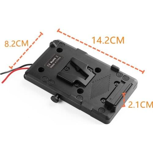 New Back Pack Plate Adapter with D-tap Output For Sony V-Mount V-Lock Battery External for DSLR Camera Camcorder Video Light