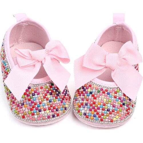 2019 New Spring/Autumn Baby Girl Shoes Lovely Bowknot Infants First Walkers Newborn Girls Princess Shoes