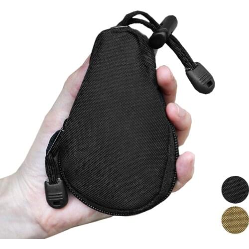 Portable Wallet Pouch Mini Coin Change Purse Pocket Outdoor Utility Pocket Key Holder Camping Hiking Climbing Bag for Man Woman