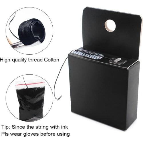 Pre-Inked Eyebrow Mapping String Thread for Microblading Dyeing Liners Positioning Eyebrow MeasuringTool Semi Permanent MakeUp