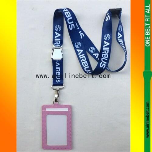 Boeing Lanyard for Pliot Flight Crew 's License ID Card Holder Blue Ribbon Rope Sling Metal Buckle Personality Unique Gift