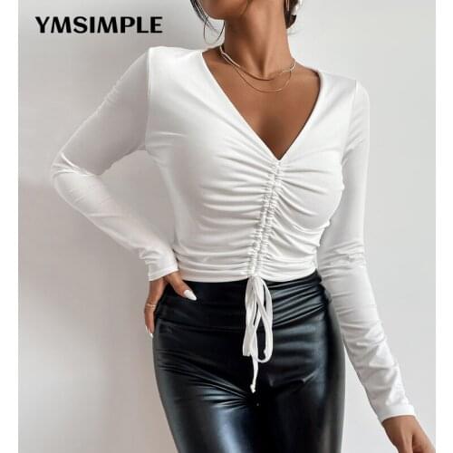 Женские укороченные футболки SHENMANQIXING China At AliExpress