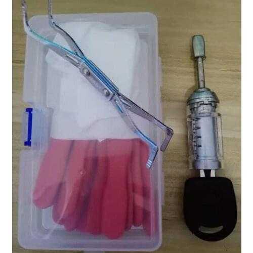 New Arrival Practice Lock for VW with Auto Locksmith LockPicks Scissors Tools SET Car Door Lock Fast Tools Kit