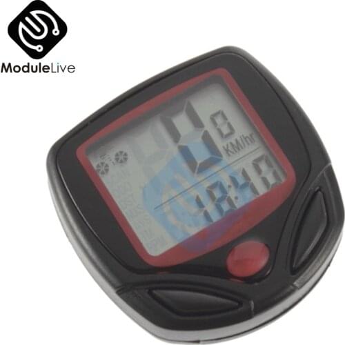 Waterproof Bike Computer Bicycle Meter Odometer Speedometer Cycling Computer Velocimetro Wired Stopwatch LCD Display