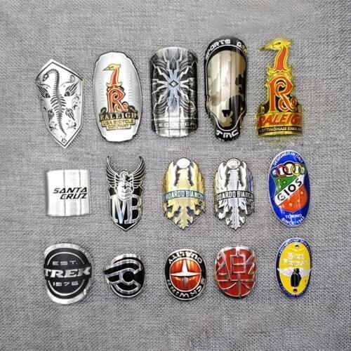 Road bike Head badge bicycle Frame Stickers Metal Signs Head Tube fixie Bicycle Accessories fixie vintage Bike sticker
