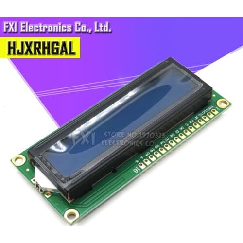 1PCS LCD1602 1602 module Blue screen 16x2 Character LCD 1602 5V green screen and white code for arduino