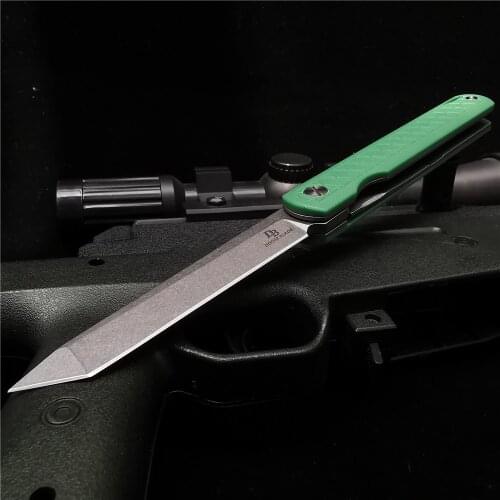 175mm Folding Knife, Sharp Pocket Knife, High-quality D2 Hunting Knife, G10 Handle, Ball Bearing Quick Opening, Outdoor EDC Tool