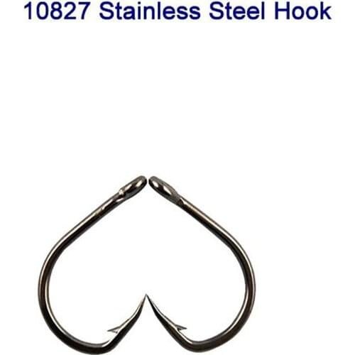 200PCS/bag 4/0 10827 Live Bait Hooks, Fishing Stainless Steel Hooks