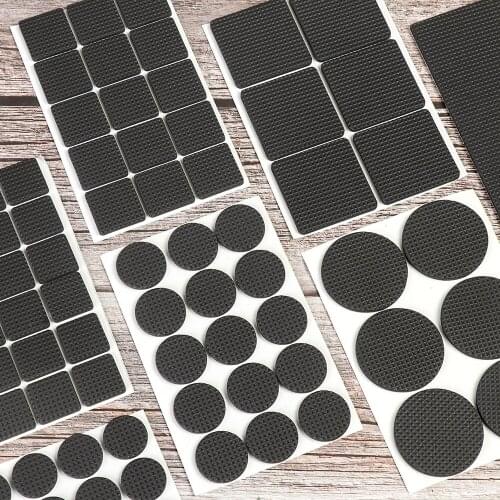 3/18/45/72Pcs Self Adhesive Furniture Leg Feet Rug Felt Pads Anti Slip Mat Bumper Damper For Chair Table Protector Hardware